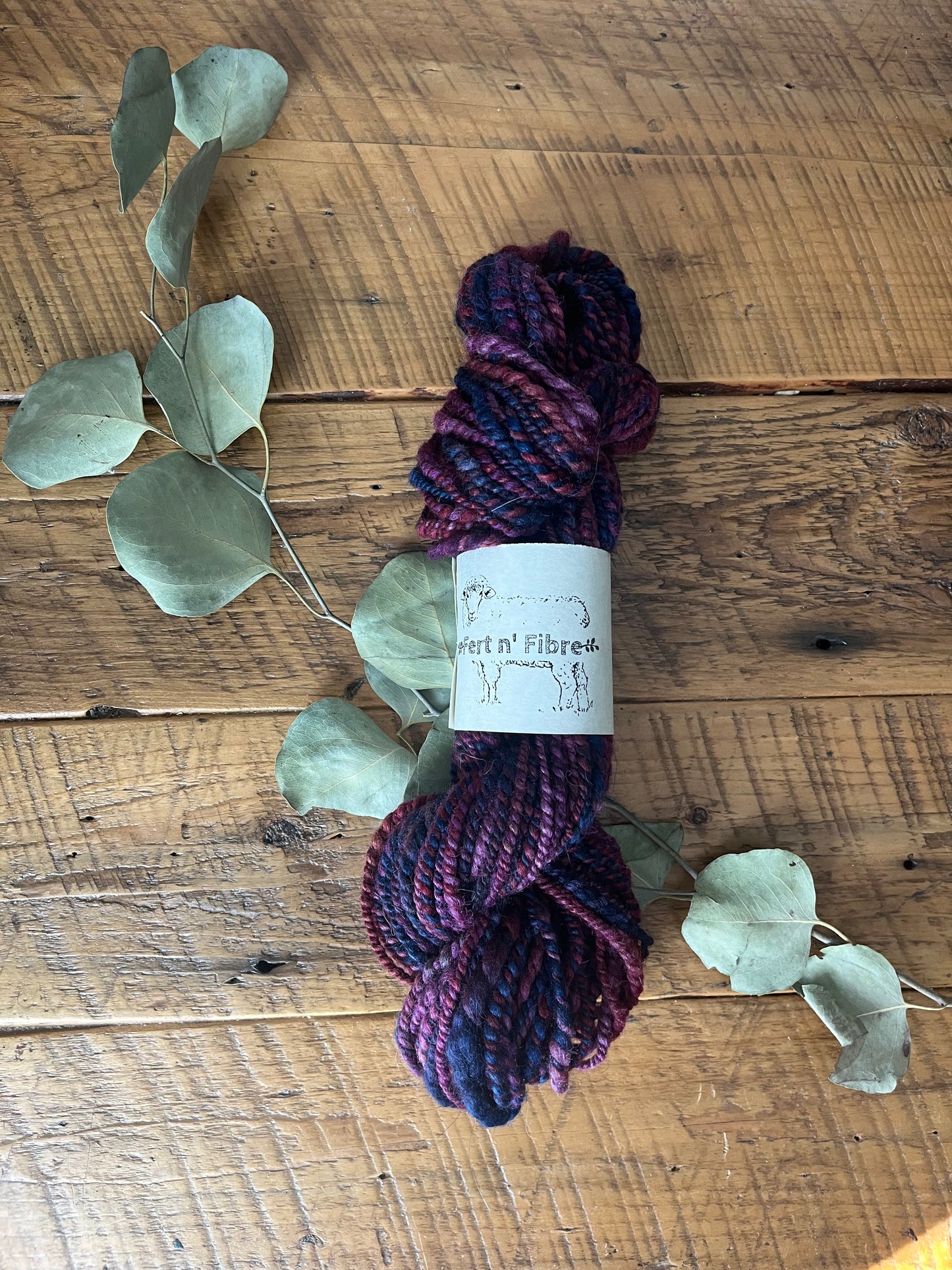 Handspun Yarn - BFL Hand Dyed
